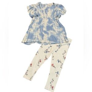 Jessica Simpson Birds and Sky Tie Dye Outfit